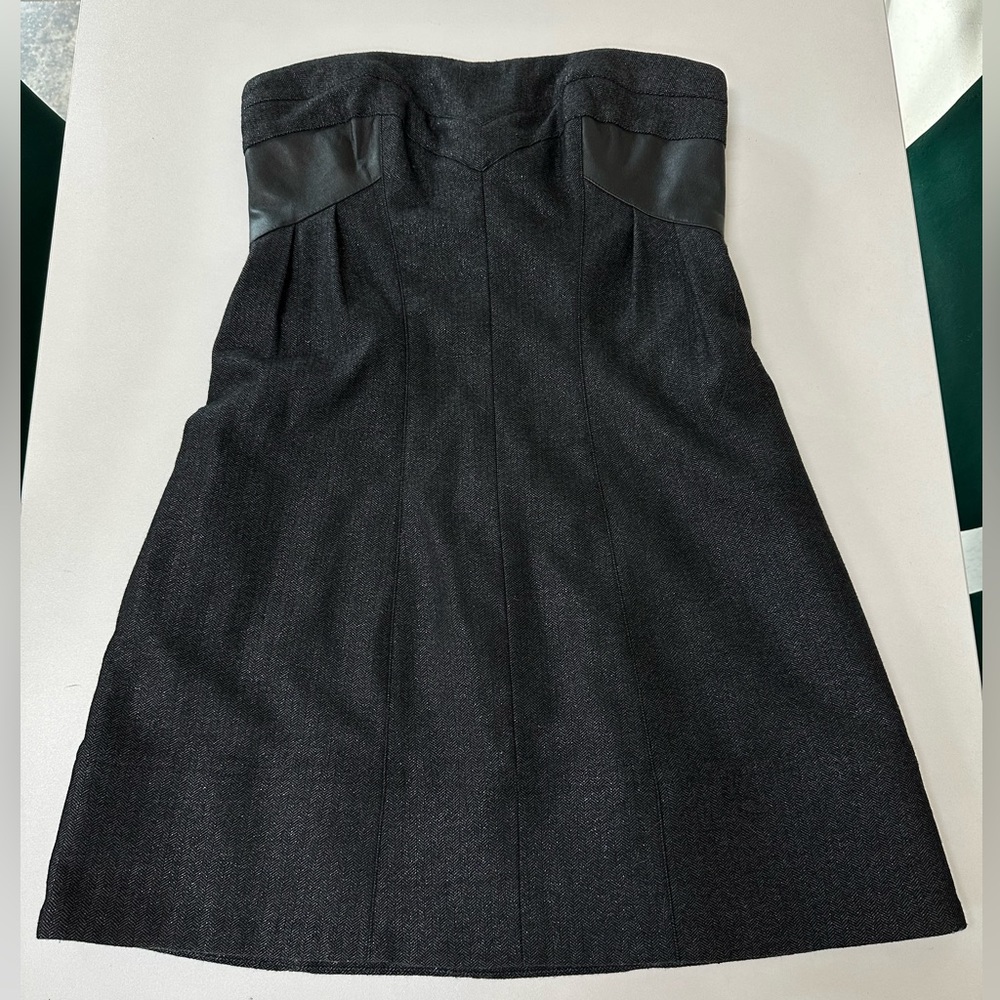 Set of bebe strapless dress and blazer.